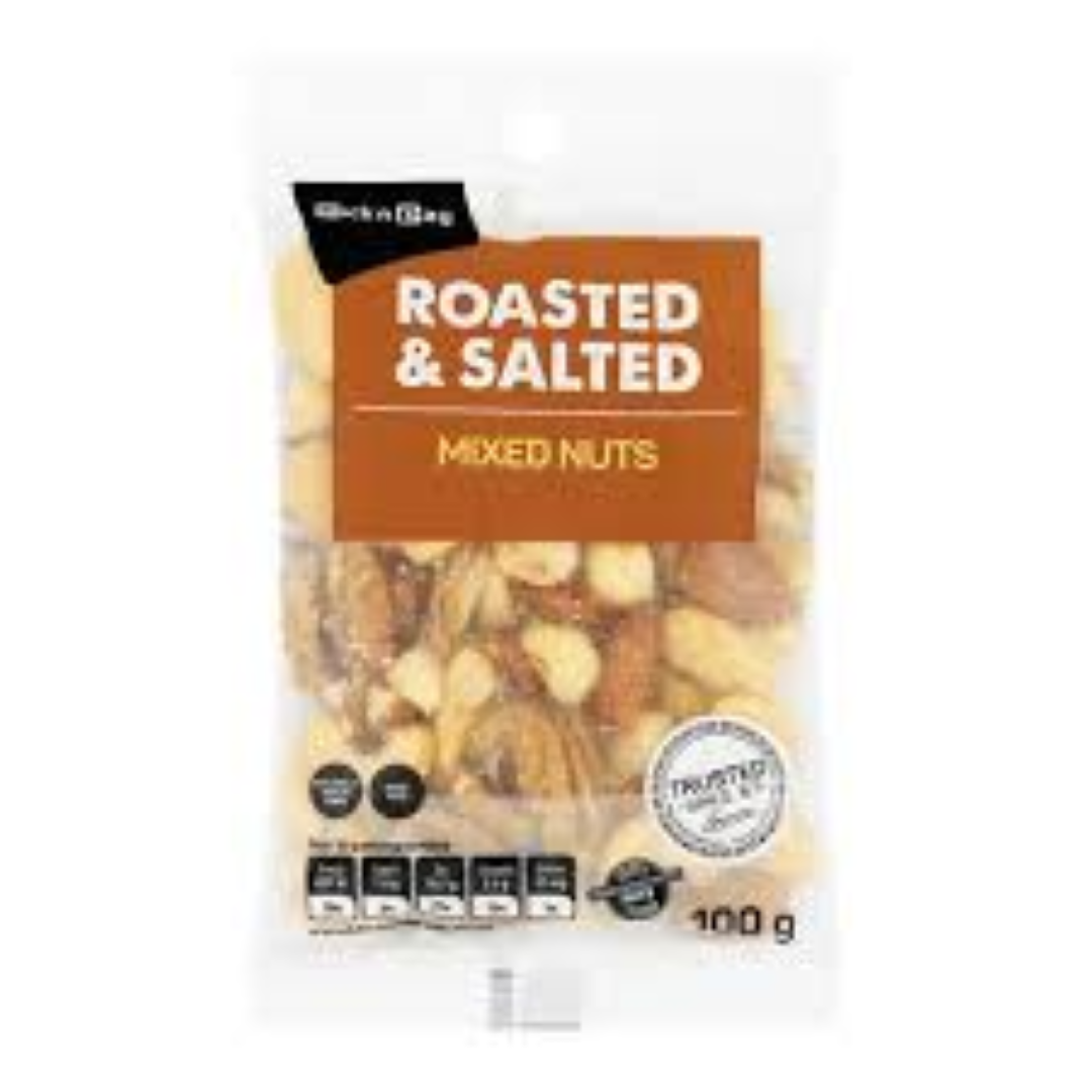 EUREKA ROASTED/SALTED MIXED NUTS 100G